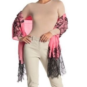 Valentino Lace Capped Shawl